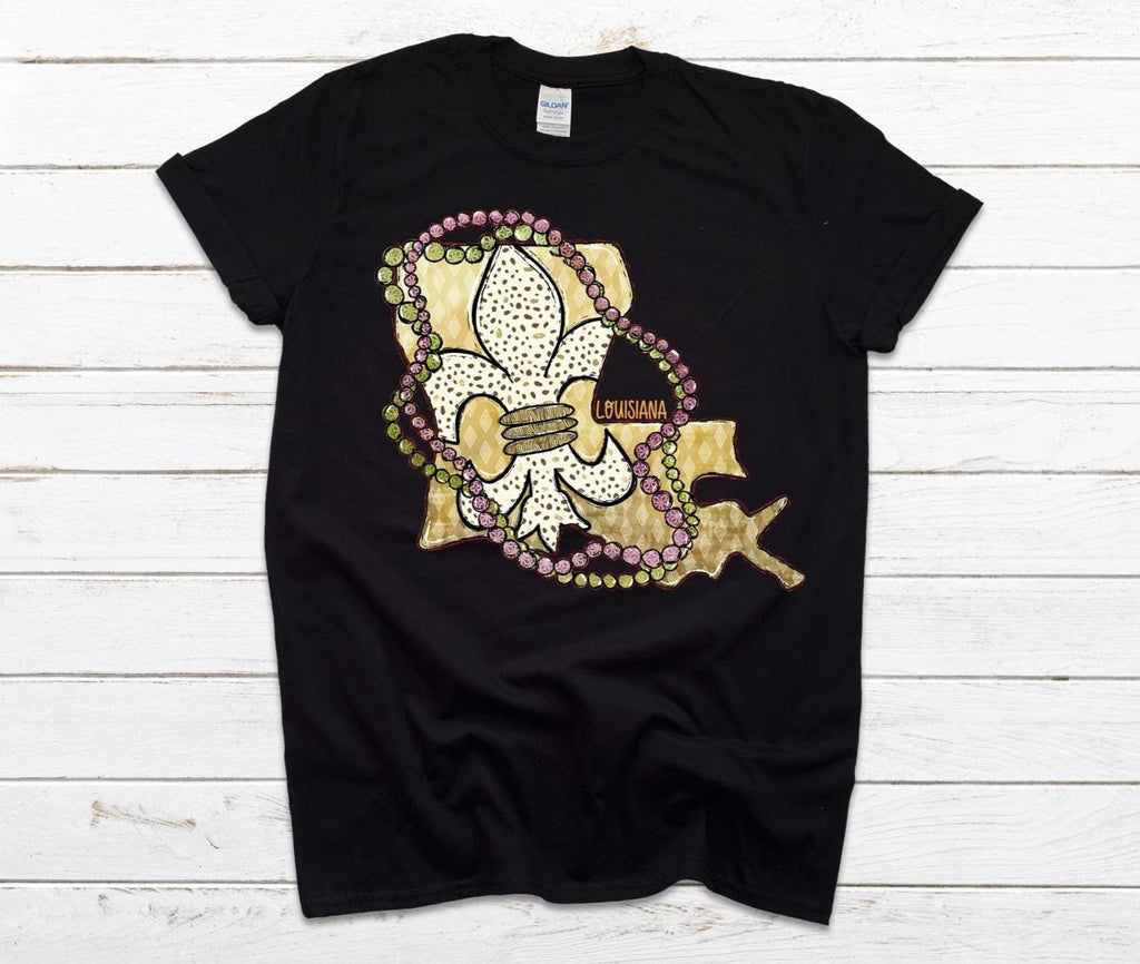 Louisiana Fleur-de-Lis T-Shirt: Southern Pride Comfort Fit