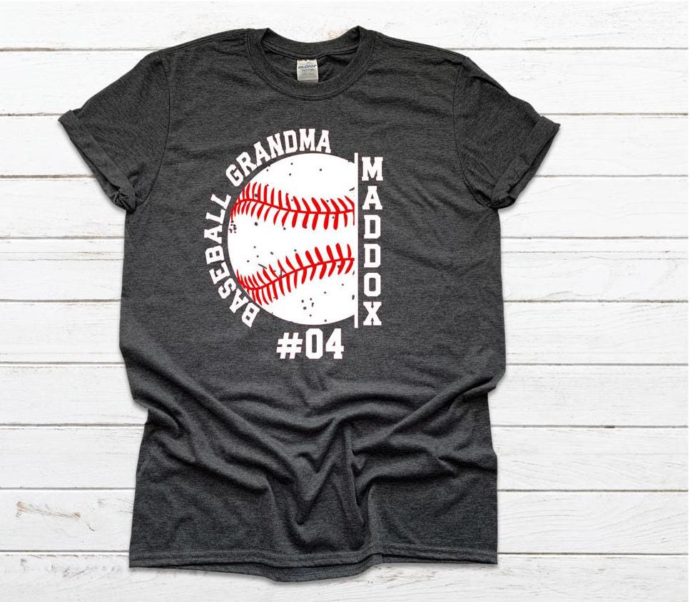 Personalized Baseball Grandma Shirt: Custom Team Supporter Tee