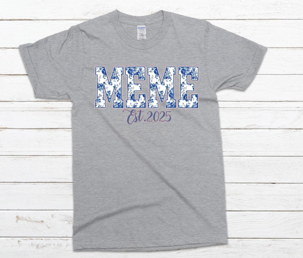 Personalized Grandma T-Shirt: Custom Family Name & Est. Date