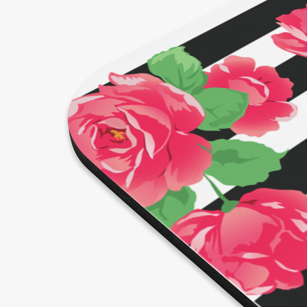 Floral Monogram Mouse Pad - Personalized Desk Accessory, Elegant Gift, Home Office Decor, Computer Mouse Mat, Office Supplies