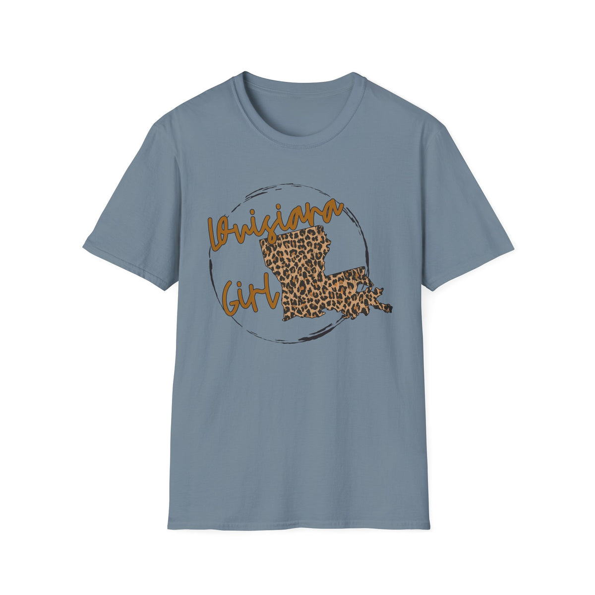 Louisiana Leopard State Silhouette T-Shirt | Louisiana Girl