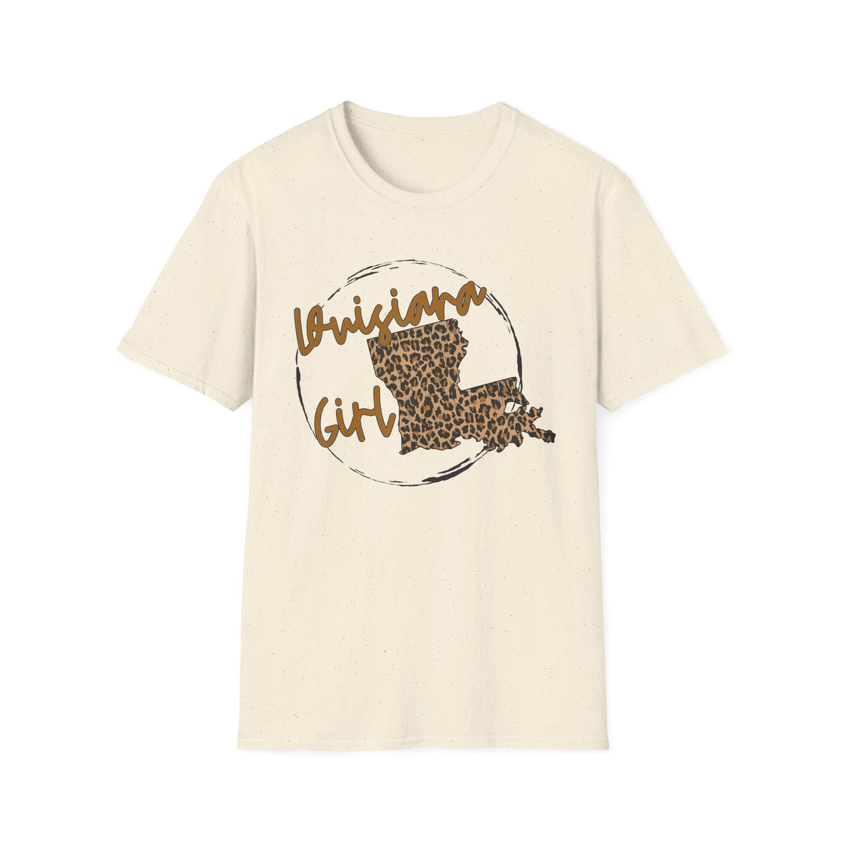 Louisiana Leopard State Silhouette T-Shirt | Louisiana Girl