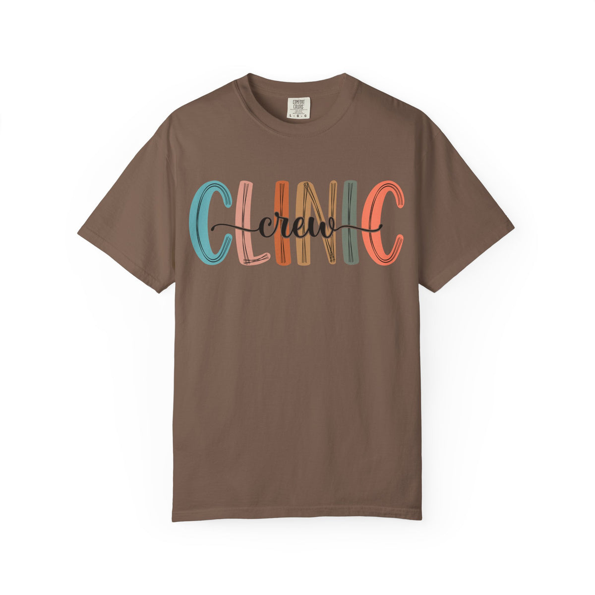 Clinic Crew T-Shirt, Unisex Garment-Dyed Tee, Healthcare Worker Apparel, Gifts for Medical Staff, Casual Everyday Wear