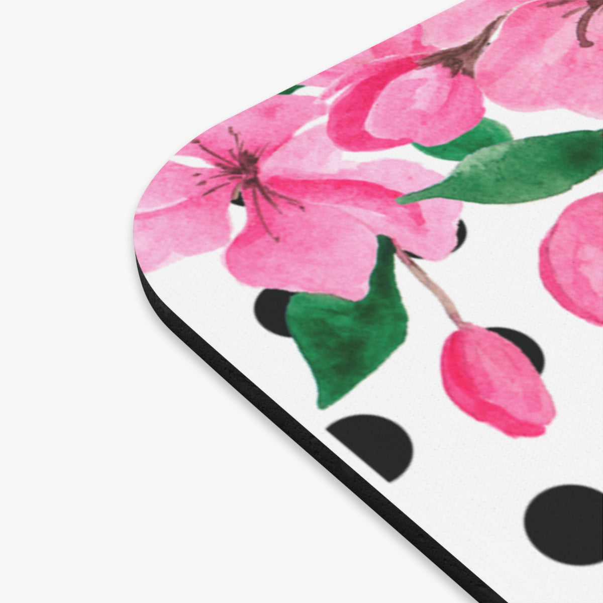 Floral Personalized Mouse Pad - Elegant Desk Accessory, Office Decor, Gift for Her, Floral Design, Custom Monogram