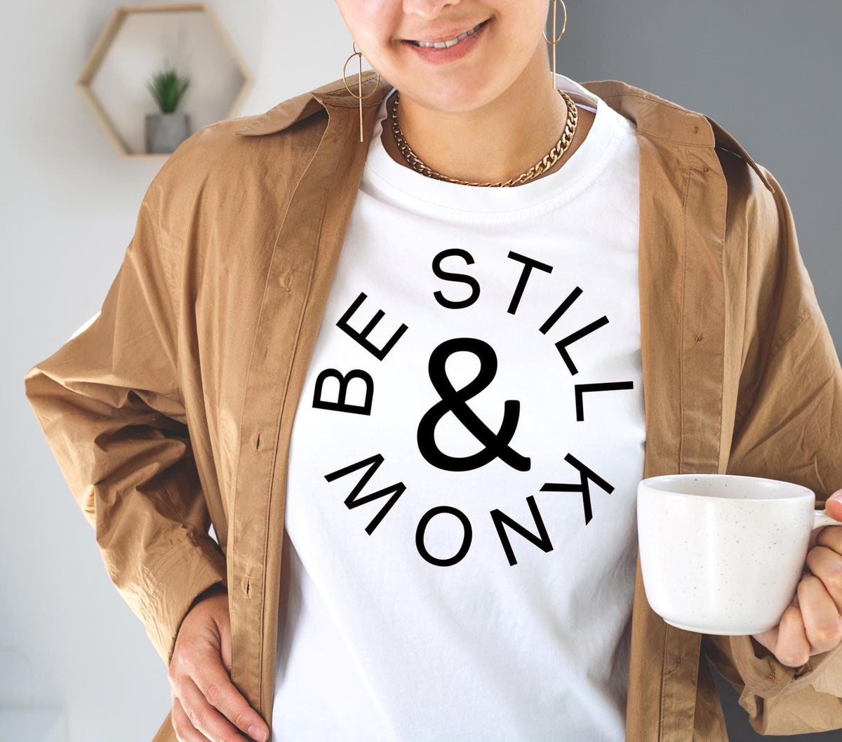 Be Still and Know T-Shirt: Inspirational Faith Tee