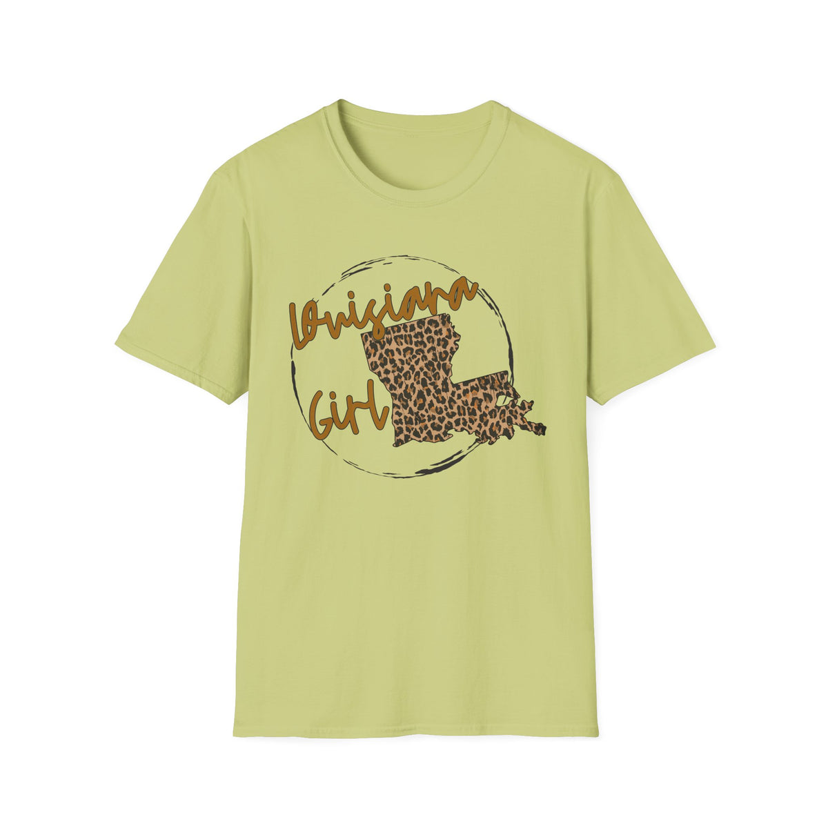 Louisiana Leopard State Silhouette T-Shirt | Louisiana Girl