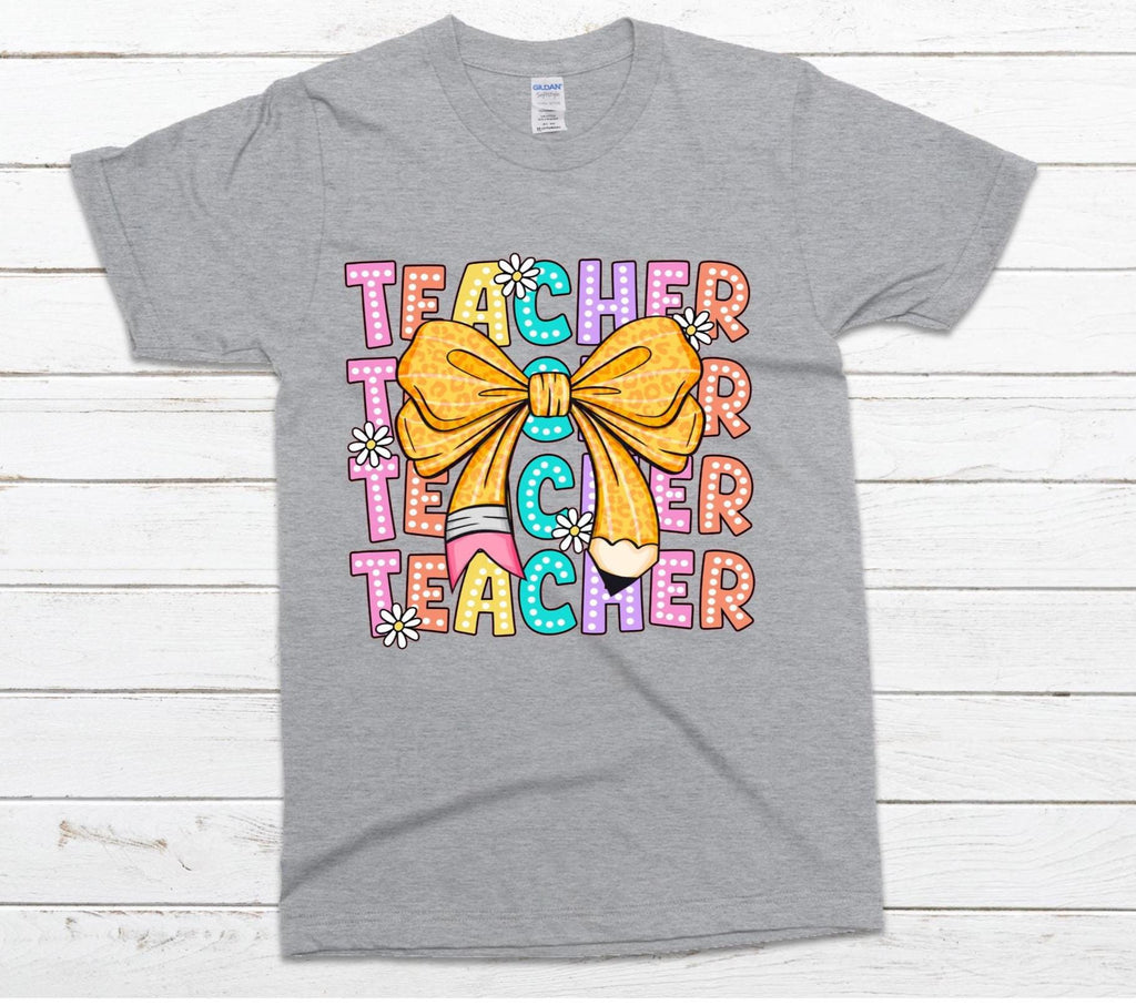 Teacher Shirt: Direct to Film Printed Educator Tee