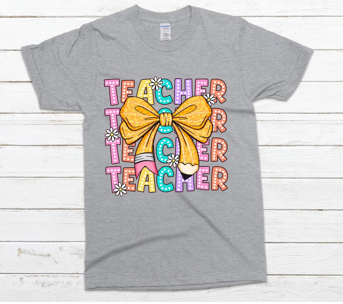 Teacher Shirt: Direct to Film Printed Educator Tee