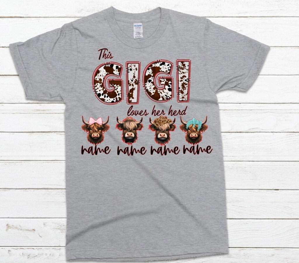 Personalized Grandma Herd Shirt: Custom Nene Gift