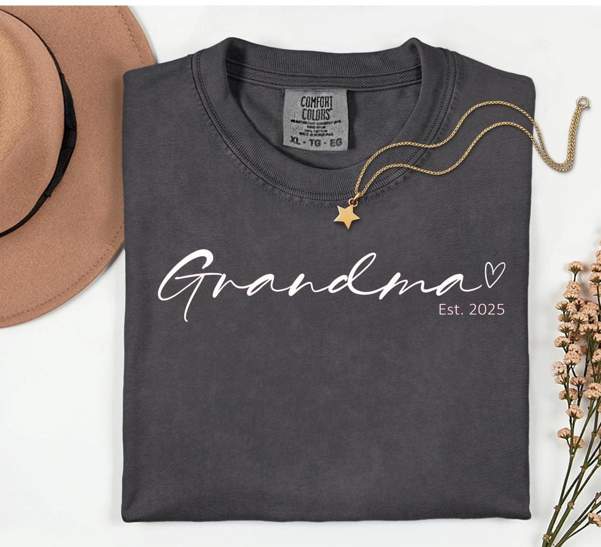 Custom Gigi Shirt: Personalized Grandma T-Shirt with Established Date