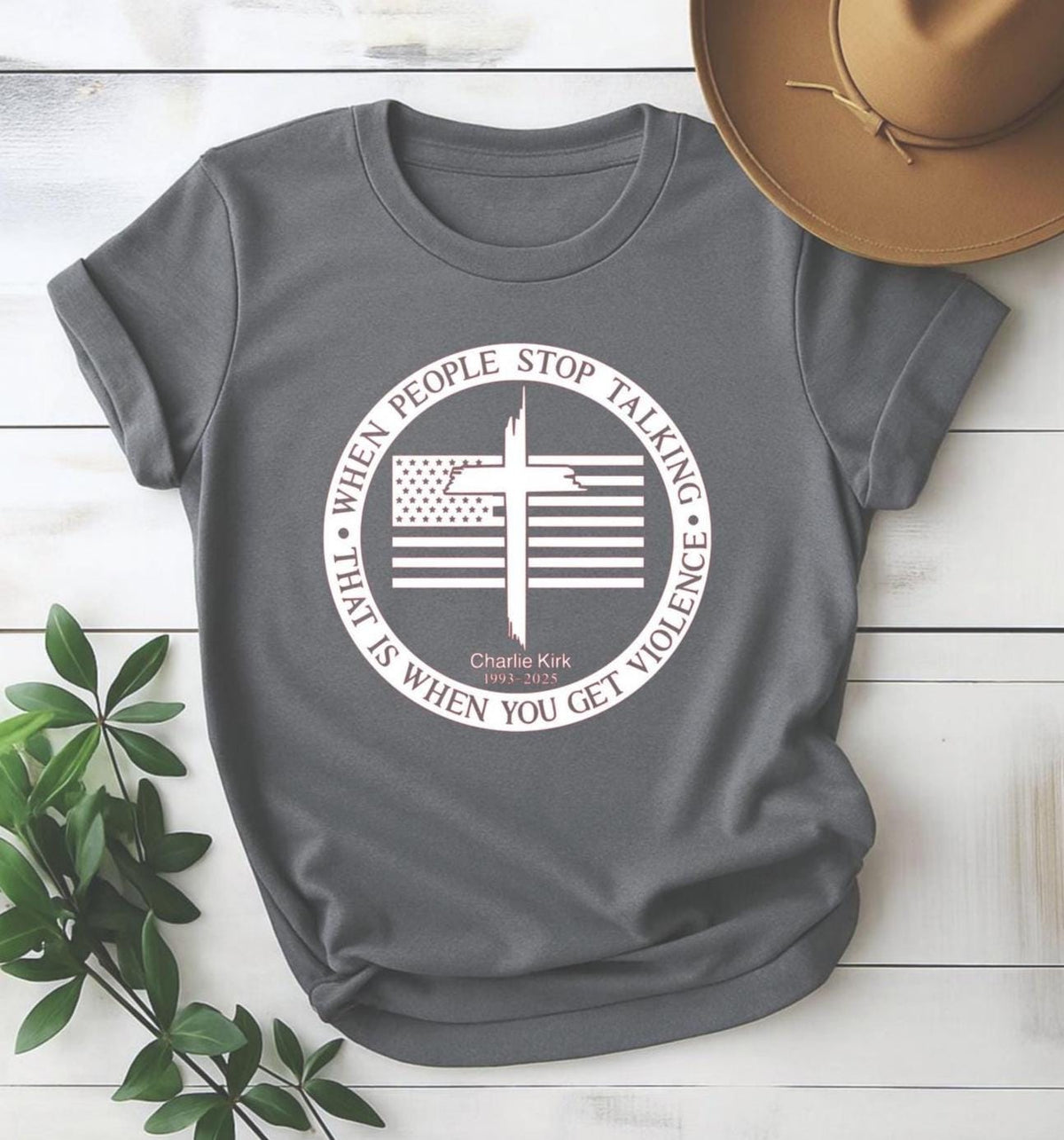 Charlie Kirk Shirt: Conservative Political Graphic Tee, Gildan Unisex Fit