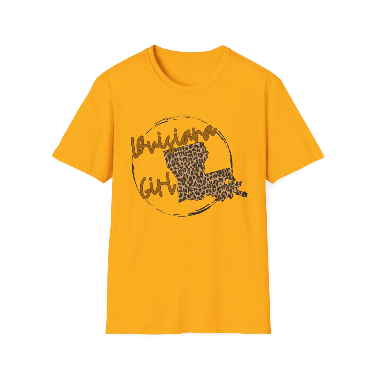 Louisiana Leopard State Silhouette T-Shirt | Louisiana Girl