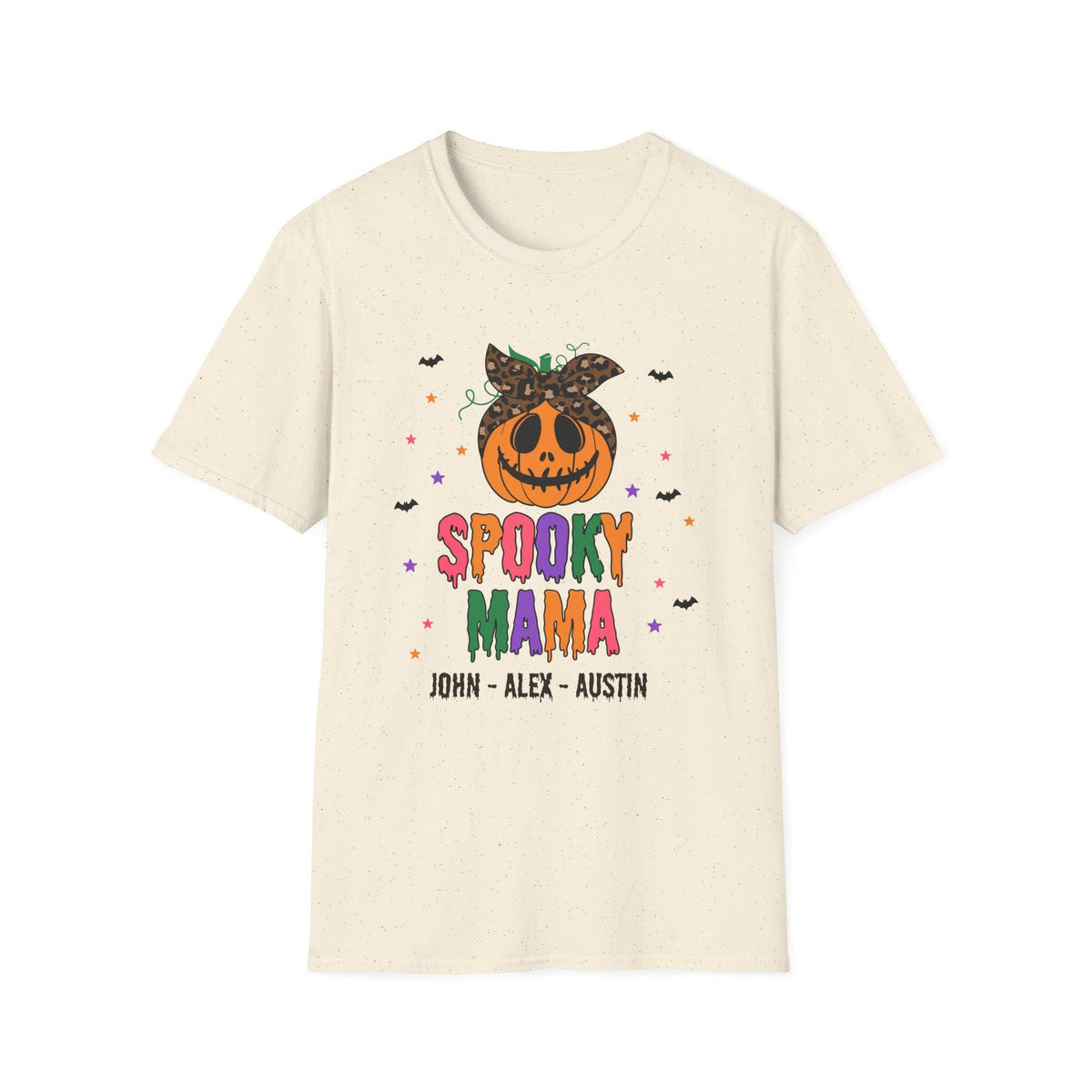 Personalized Spooky Mama T-Shirt: Customizable Halloween Costume Tee