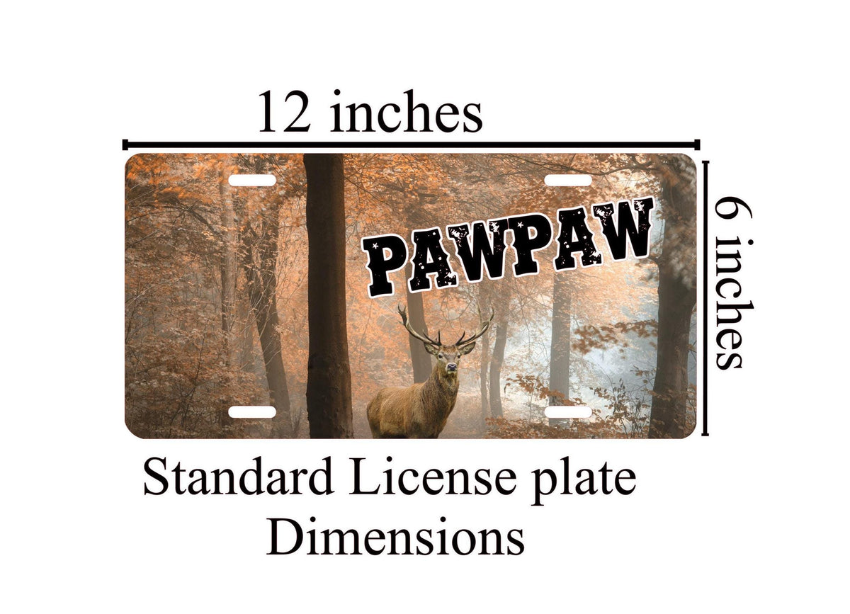 Deer License Plate: Wildlife Car Decor, Hunter Gift