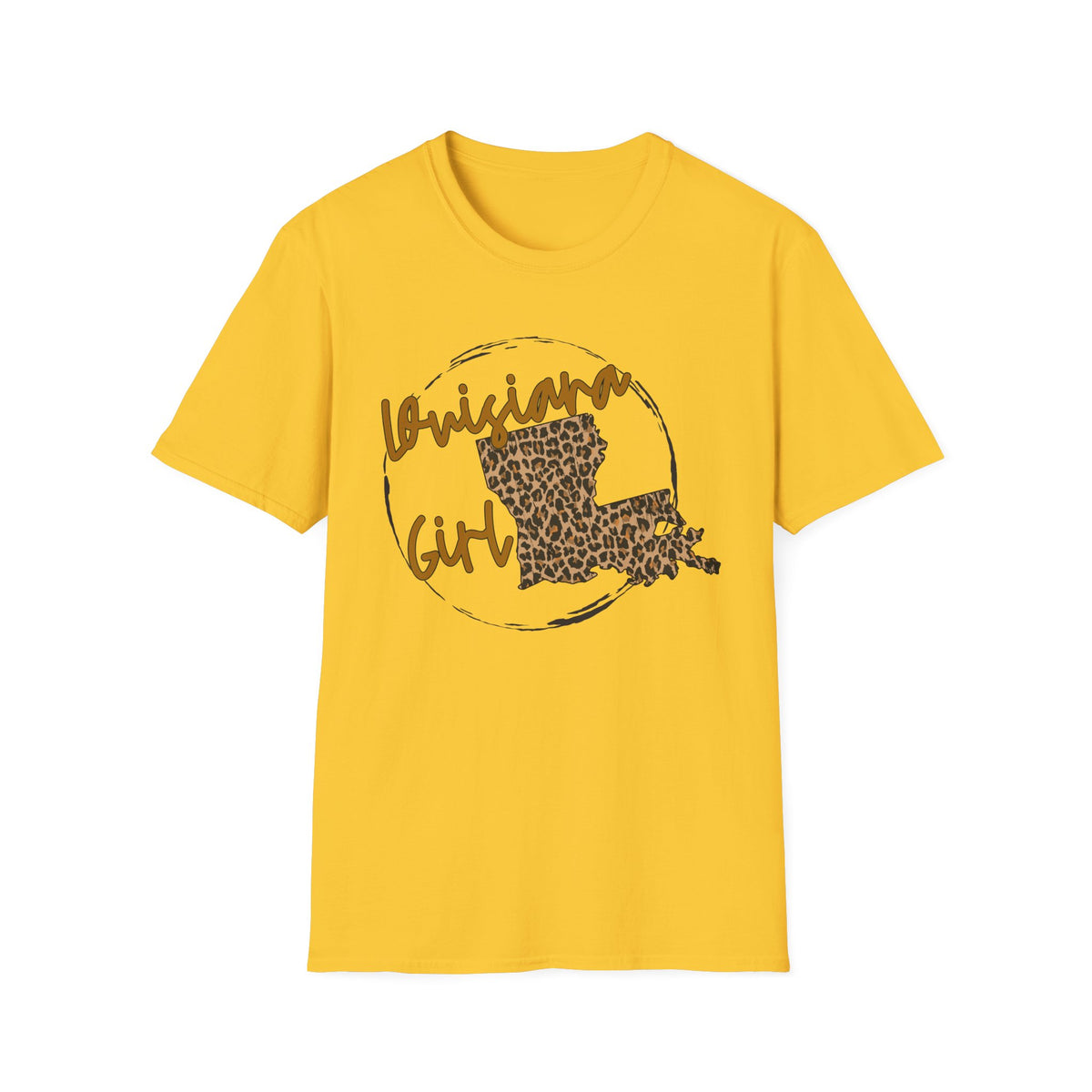 Louisiana Leopard State Silhouette T-Shirt | Louisiana Girl