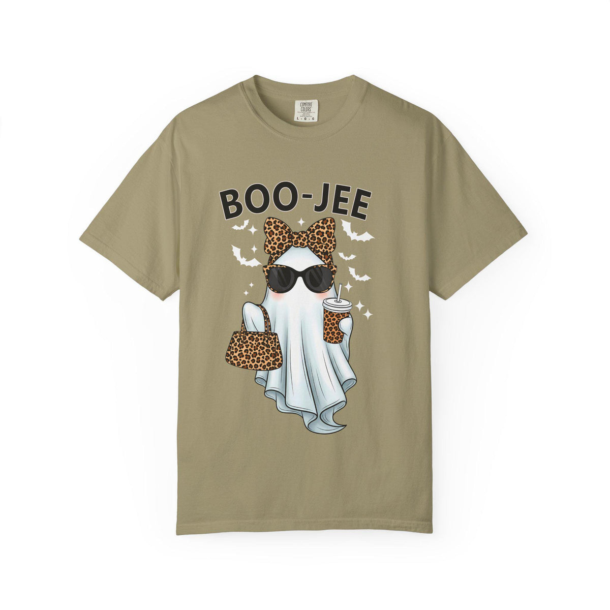 Boo-Jee Ghost T-Shirt: Unisex Garment-Dyed Cotton Halloween Tee