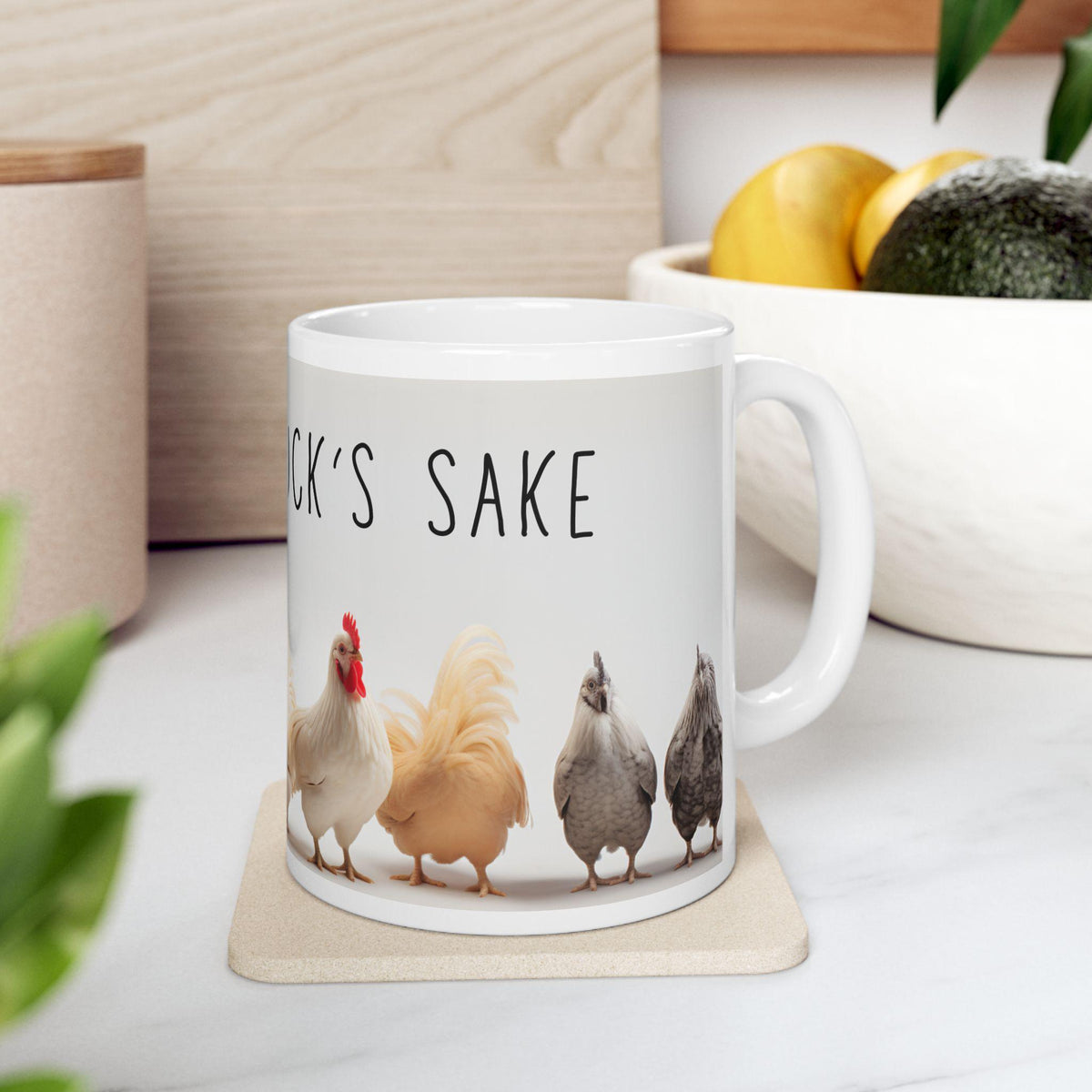 Charming Chicken Mug: Funny Poultry Lover Gift, Rustic Farmhouse Decor