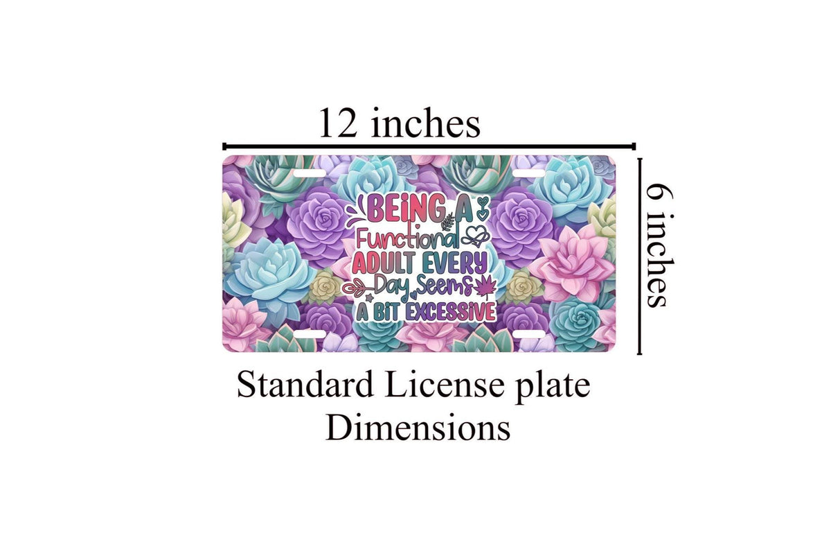 Humorous Sarcastic License Plate: Novelty Auto Tag