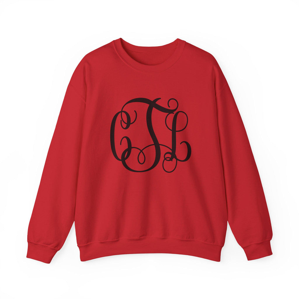 Elegant Personalized Monogram Crewneck Sweatshirt, Custom Sweatshirt, Casual Wear, Gift for Her, Cozy Fashion