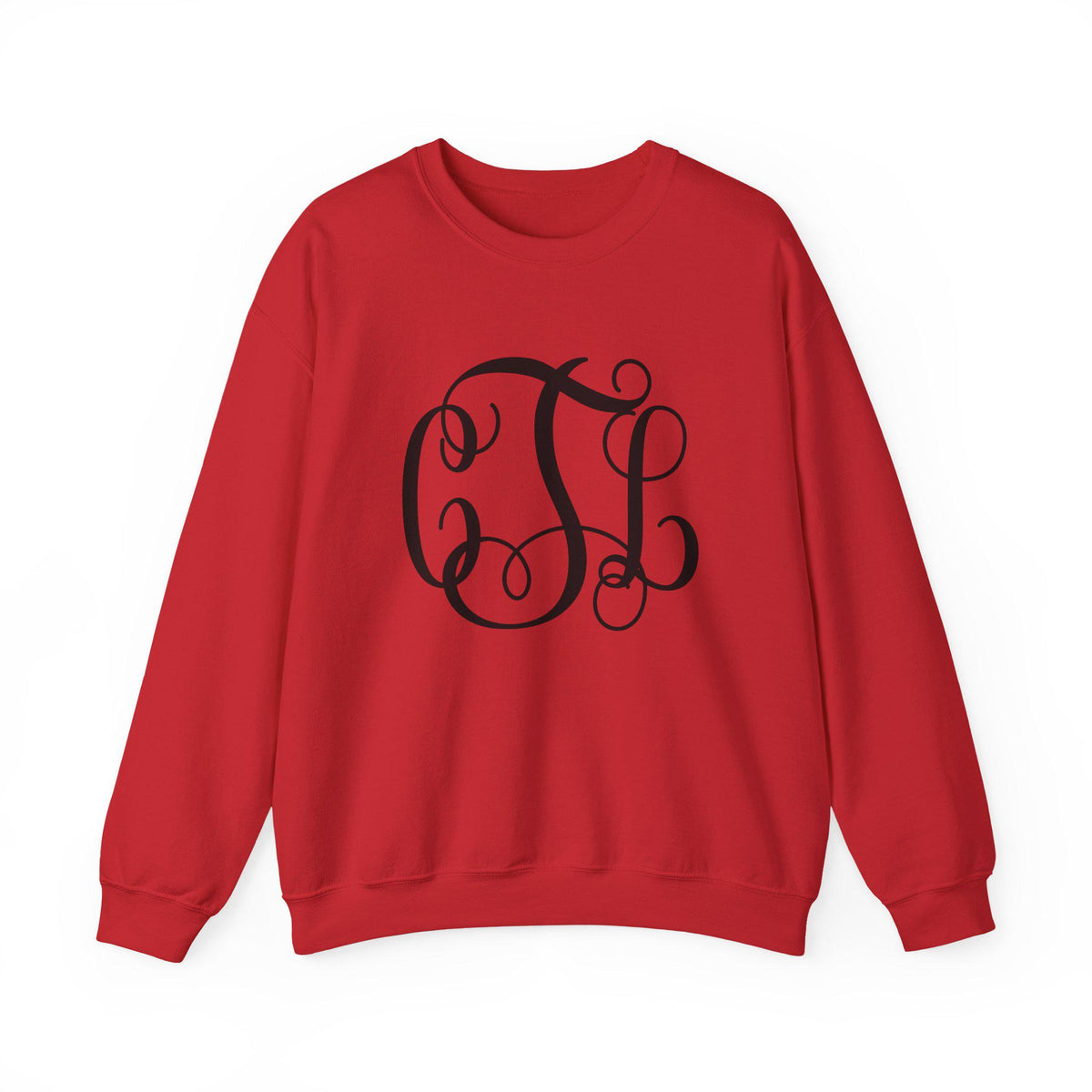 Elegant Personalized Monogram Crewneck Sweatshirt, Custom Sweatshirt, Casual Wear, Gift for Her, Cozy Fashion