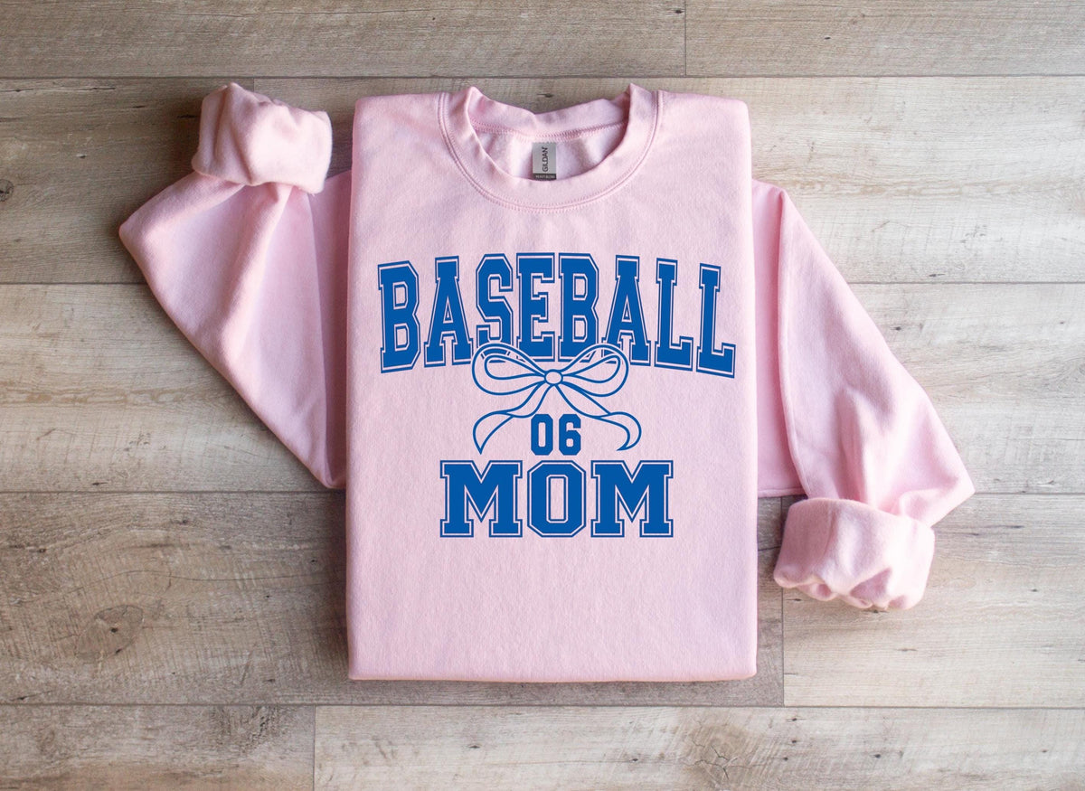 Custom Baseball Mom Sweatshirt: Personalized Game Day Apparel