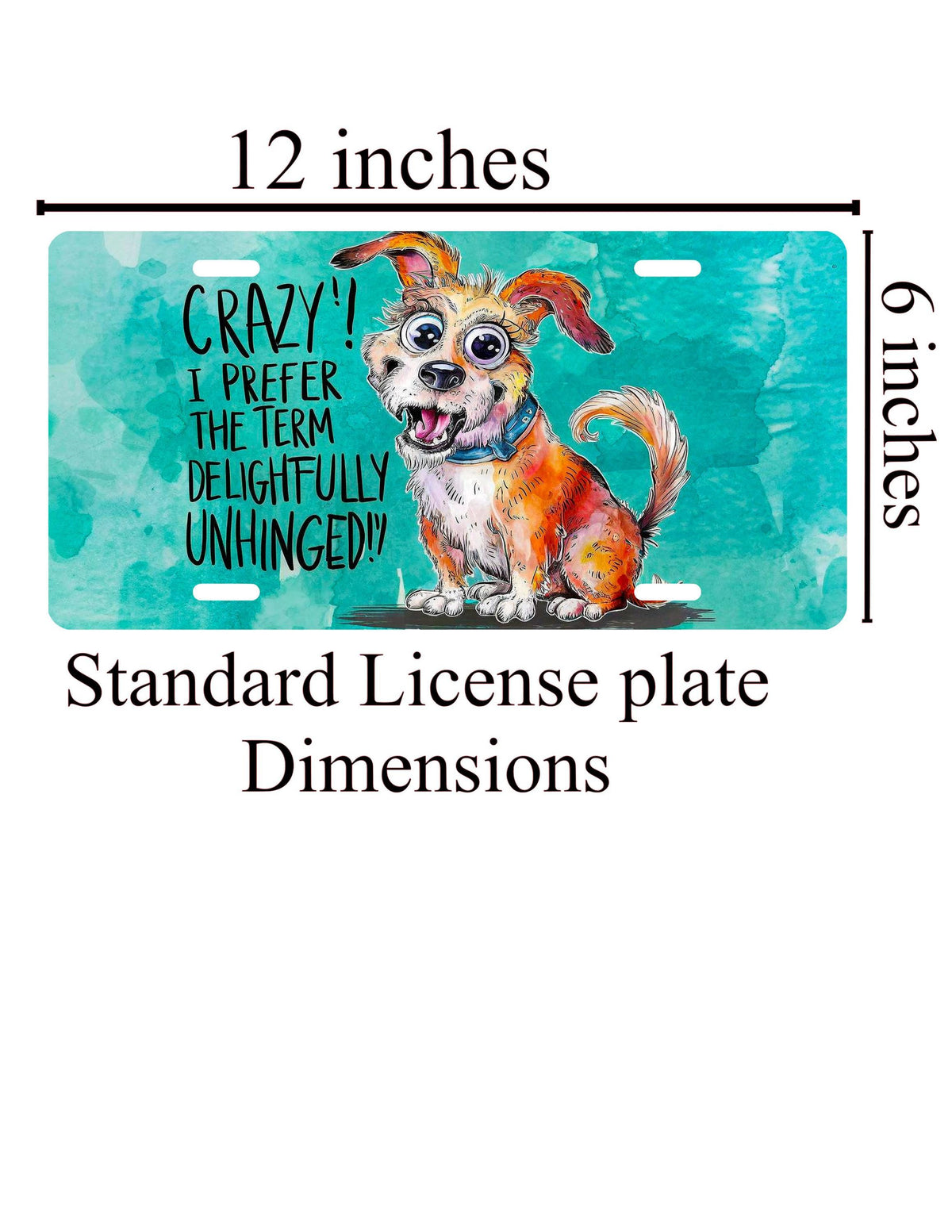 Funny Dog Lover License Plate: Whimsical Car Decor