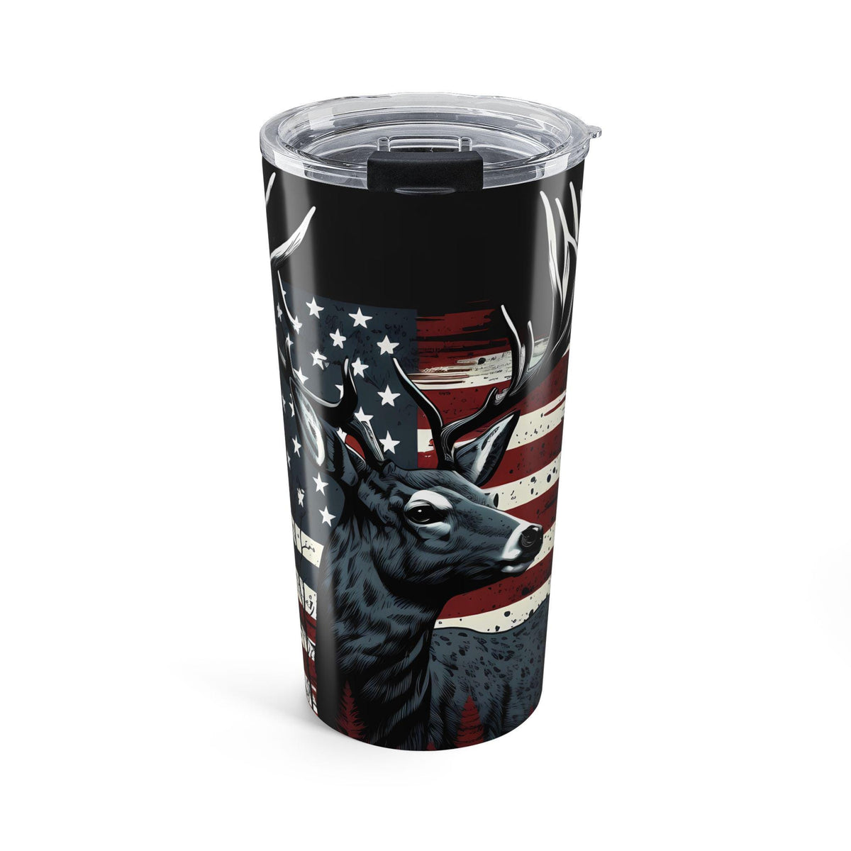 Vintage Deer Tumbler, Rustic Insulated Drinkware, Perfect for Outdoors, Camping, July 4th, Gift for Nature Lovers