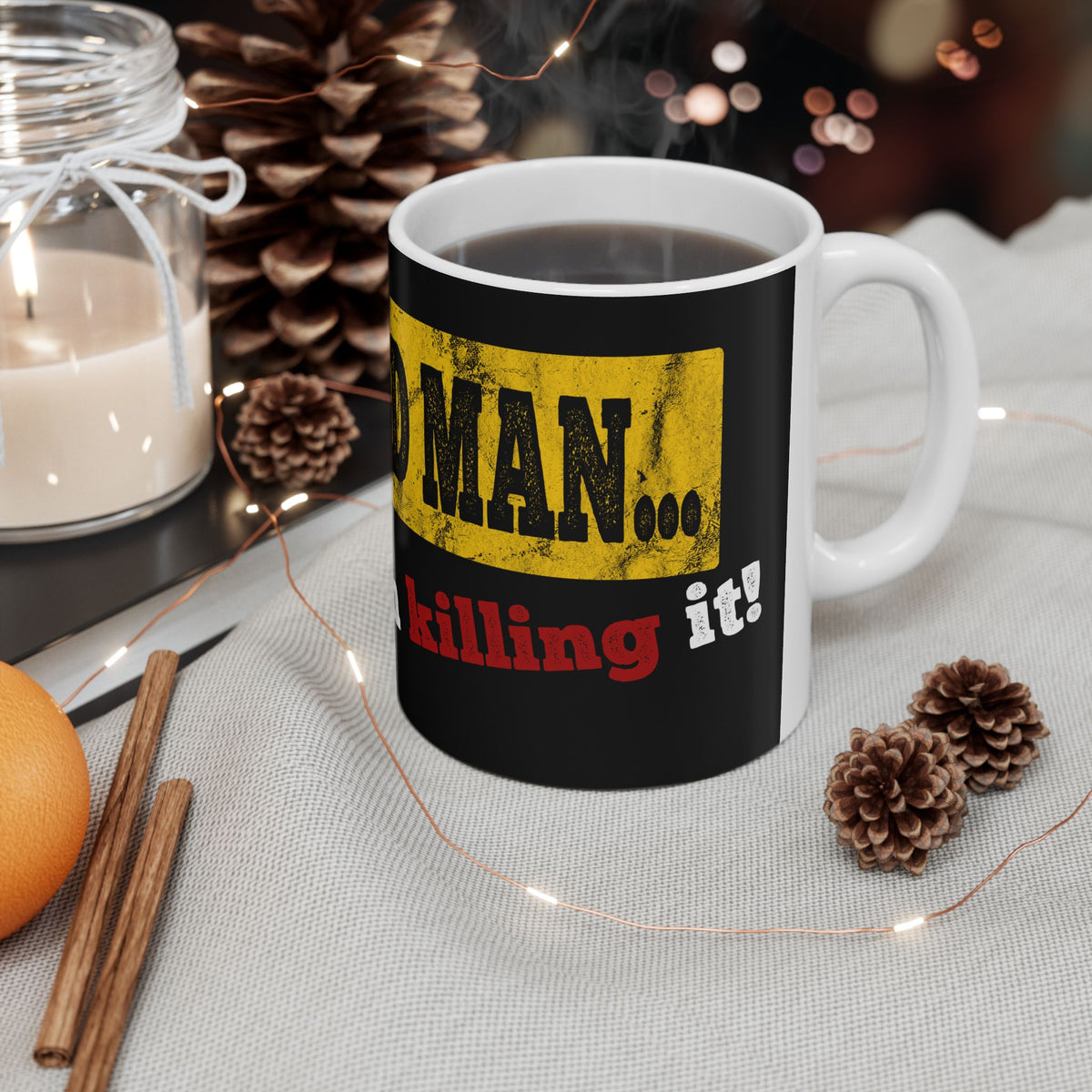 Happy Old Man and I'm KILLIN' It Mug | Ceramic Coffee Cup