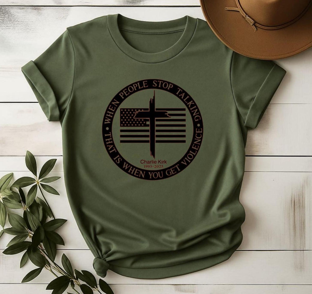 Charlie Kirk Shirt: Conservative Political Graphic Tee, Gildan Unisex Fit