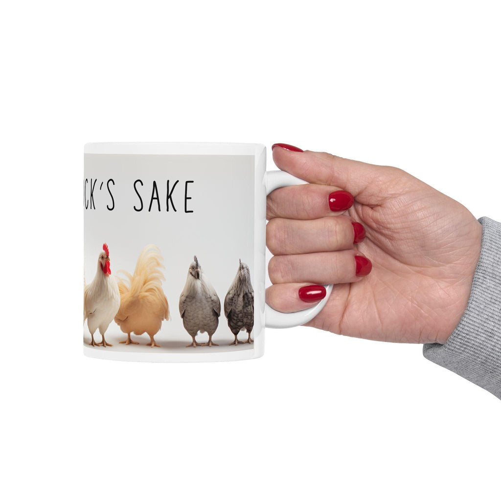 Charming Chicken Mug: Funny Poultry Lover Gift, Rustic Farmhouse Decor