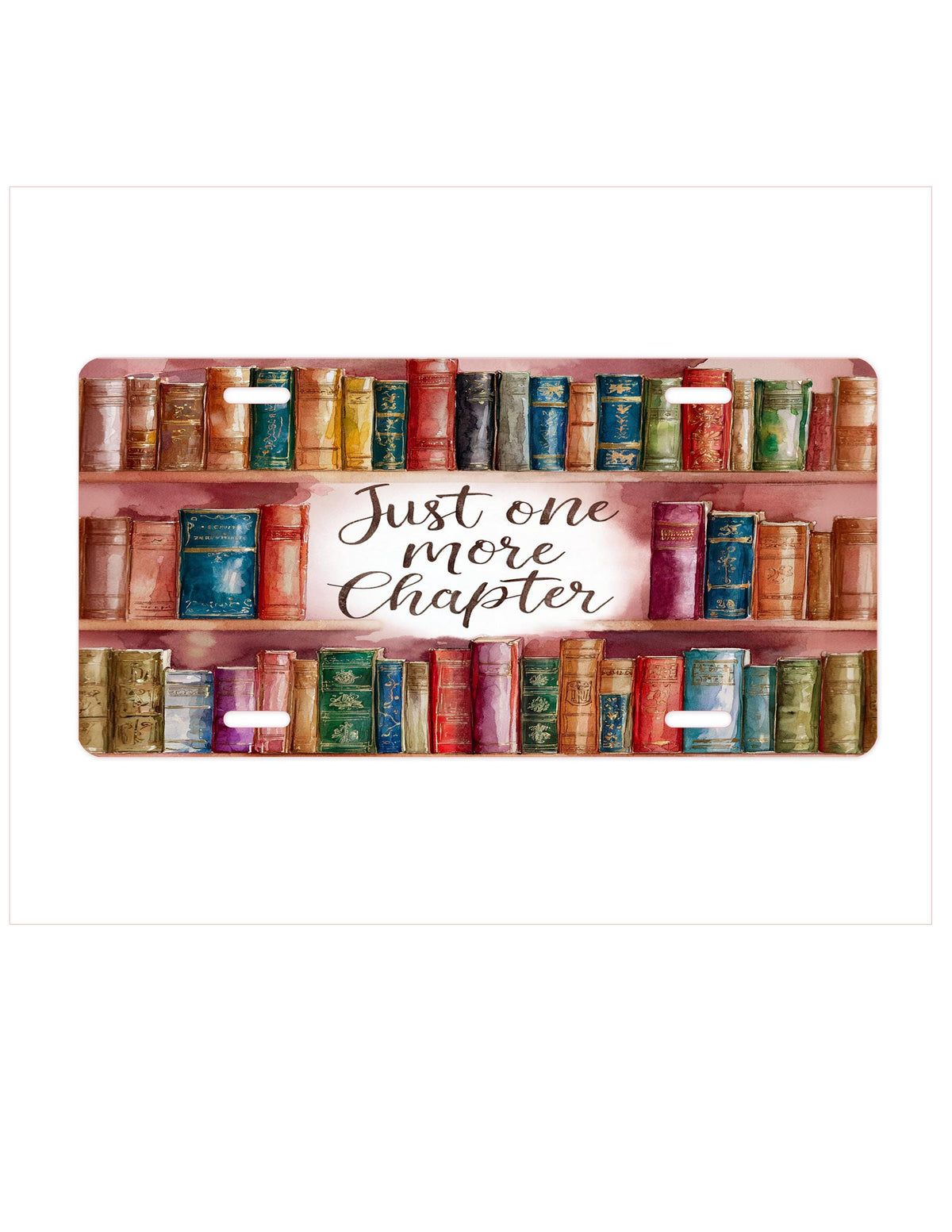 Book Lover Car License Plate, Bookworm License Plate, Reader License Plate, Custom Car Plate, Library Lover Gift