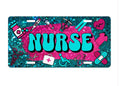 Personalized Nurse License Plate: Medical Car Plate, Healthcare Gift
