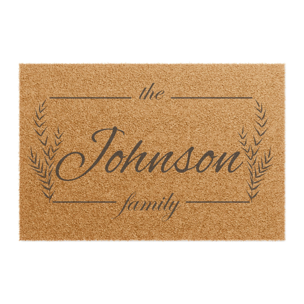 Custom Family Doormat - Personalized Welcome Mat, Housewarming Gift, Front Door Rug, Home Decor, Family Name Doormat