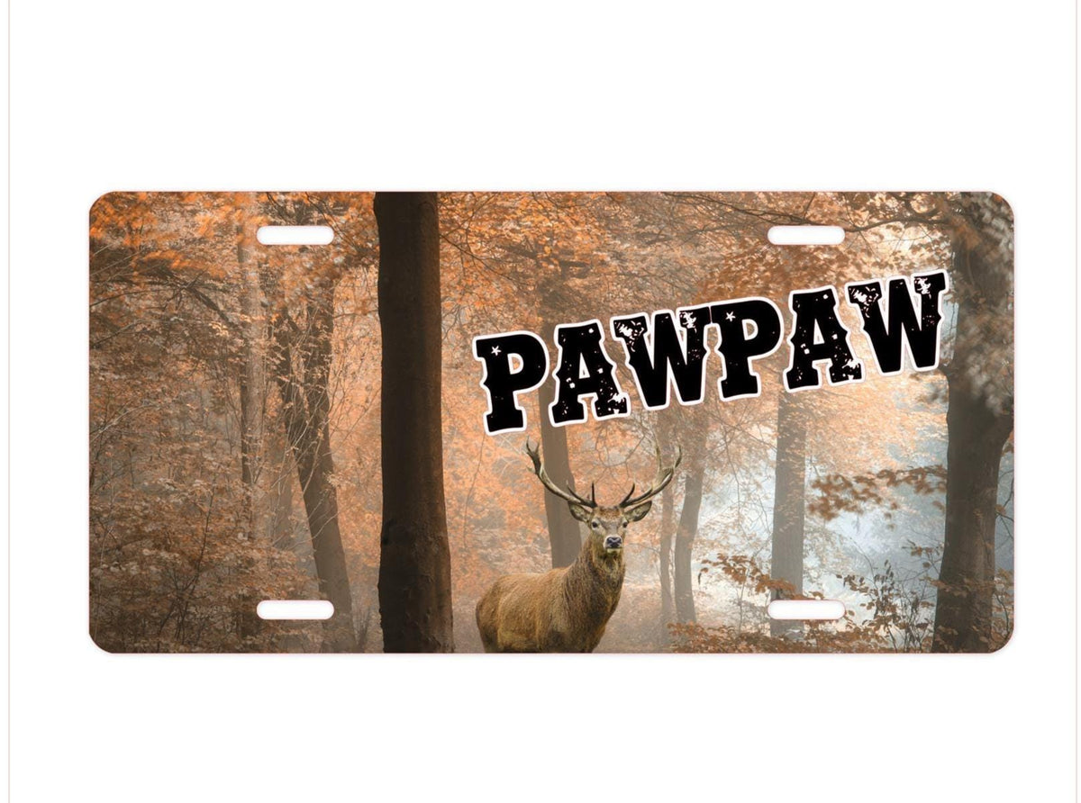 Deer License Plate: Wildlife Car Decor, Hunter Gift