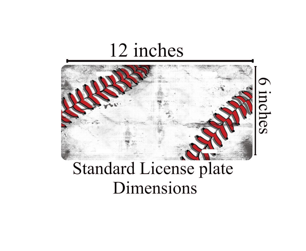Baseball License Plate: Sports Fan Car Accessory