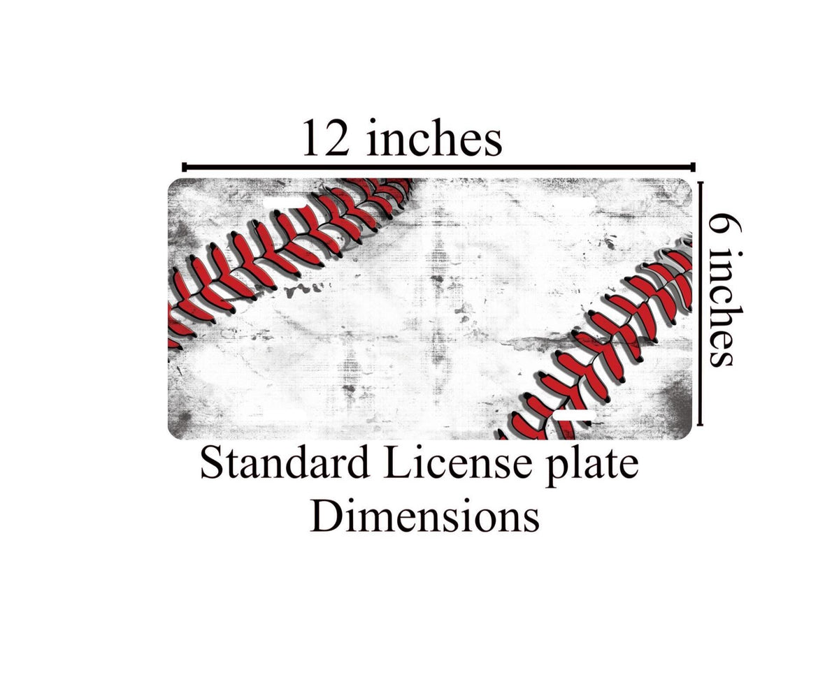 Baseball License Plate: Sports Fan Car Accessory