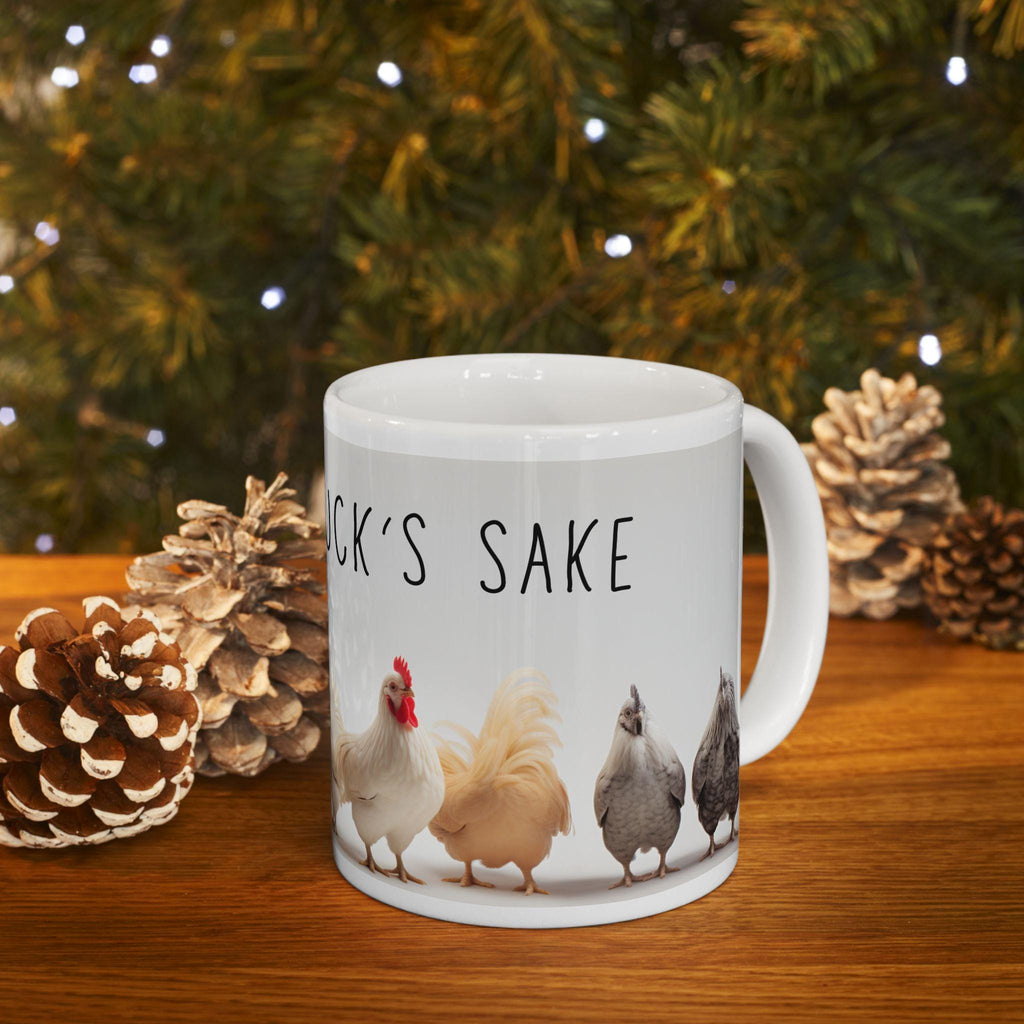 Charming Chicken Mug: Funny Poultry Lover Gift, Rustic Farmhouse Decor