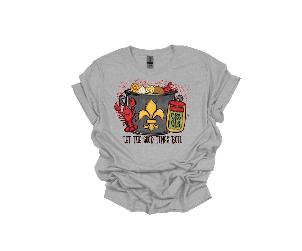 Crawfish Boil Shirt: Let The Good Times Boil, Gildan Softstyle