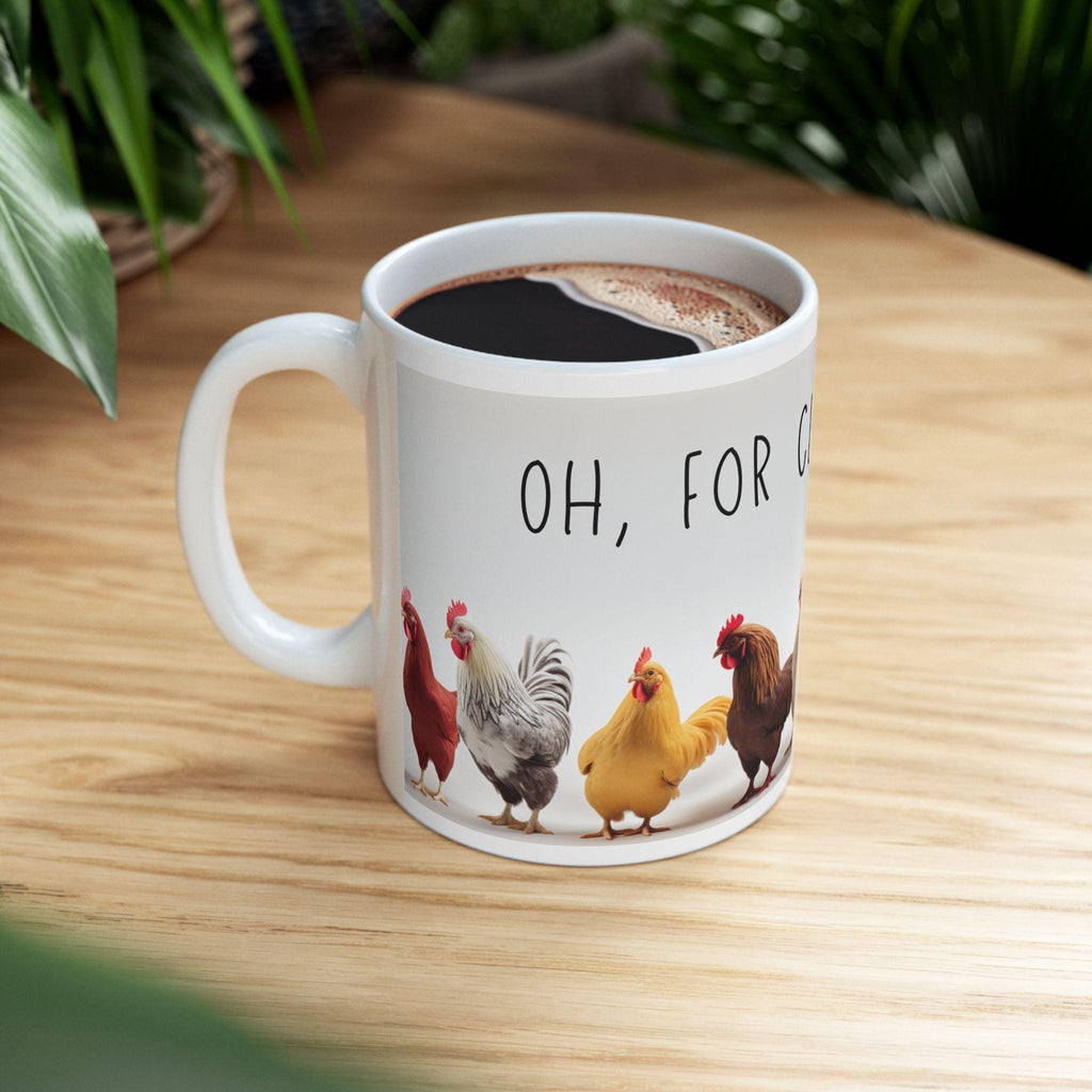 Charming Chicken Mug: Funny Poultry Lover Gift, Rustic Farmhouse Decor