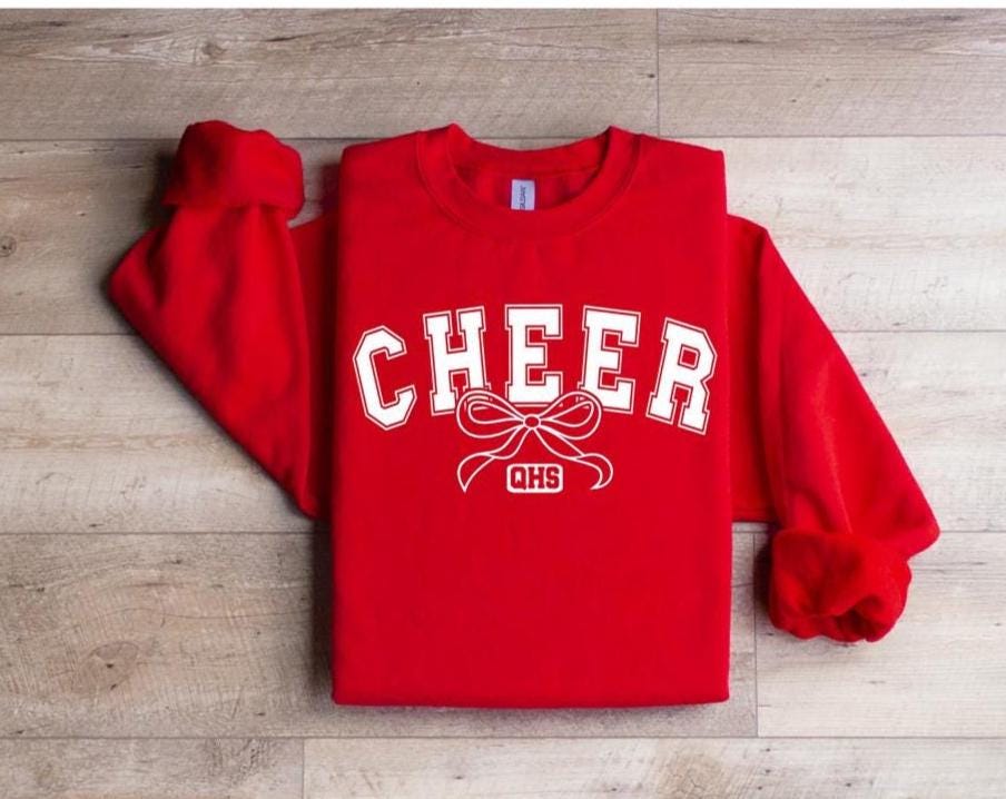 Personalized Cheer Sweatshirt: Custom Team Spirit Apparel
