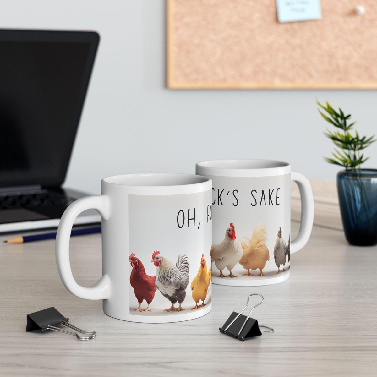 Charming Chicken Mug: Funny Poultry Lover Gift, Rustic Farmhouse Decor