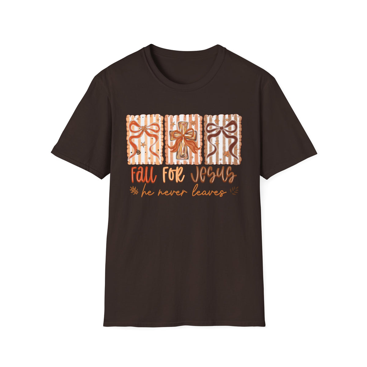 Fall for Jesus Unisex Softstyle T-Shirt | Christian Apparel | Inspirational Shirt | Faith-Based Gift | Religious Clothing