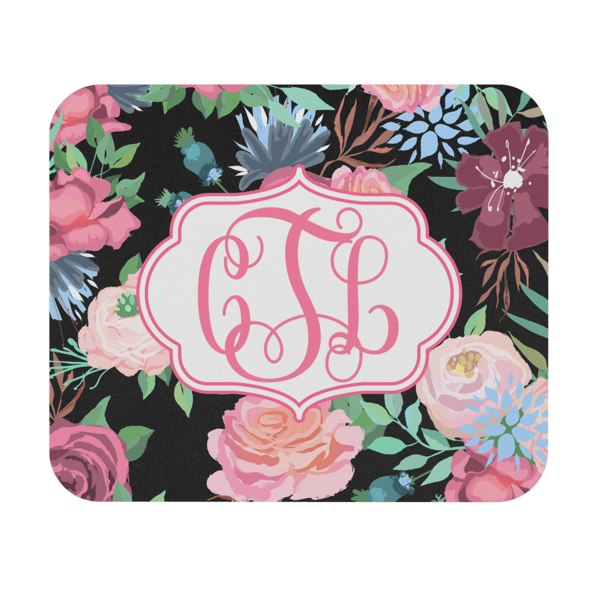 Floral Personalized Mouse Pad | Stylish Desk Accessory | Gift for Her, Office Decor, Monogrammed Mouse Pad, Computer Accessory, Floral [...]