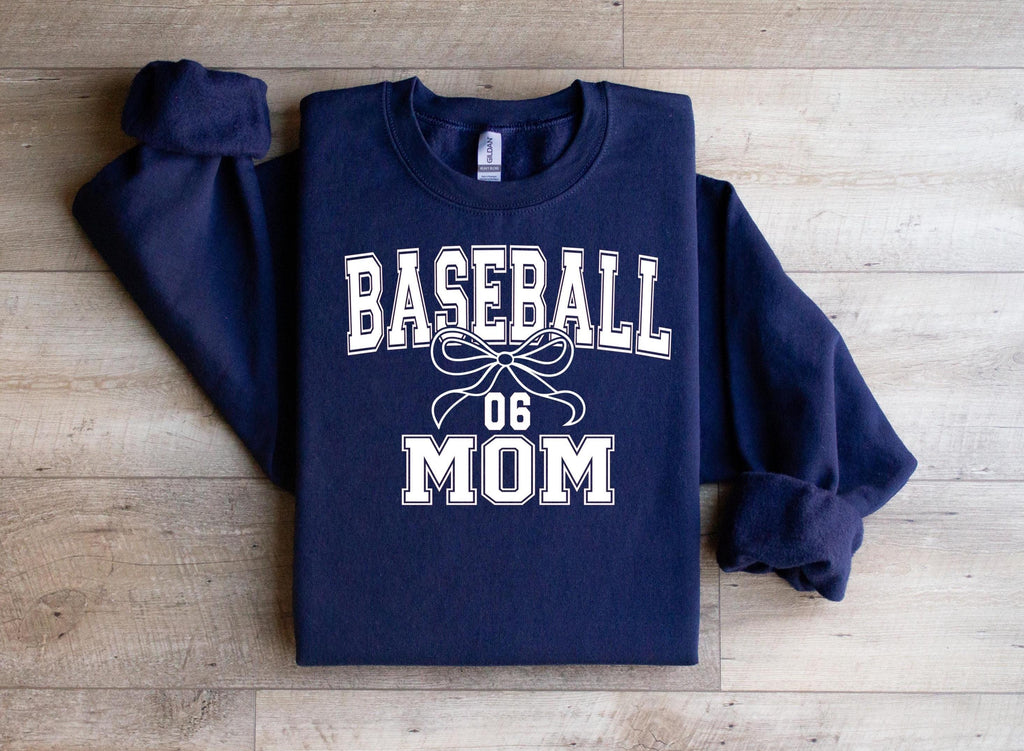 Custom Baseball Mom Sweatshirt: Personalized Game Day Apparel