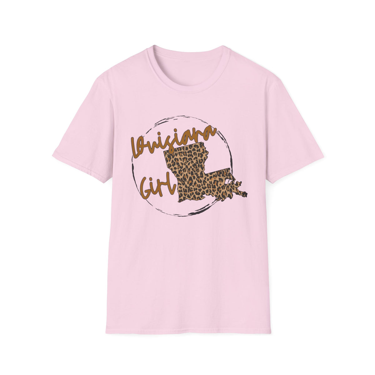 Louisiana Leopard State Silhouette T-Shirt | Louisiana Girl