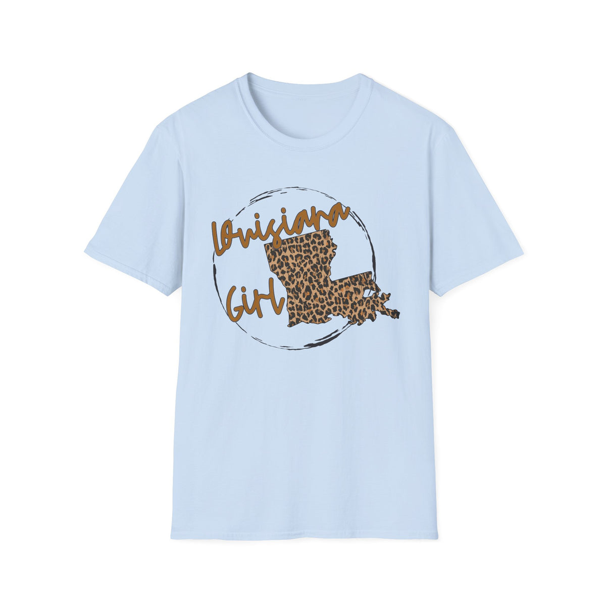 Louisiana Leopard State Silhouette T-Shirt | Louisiana Girl