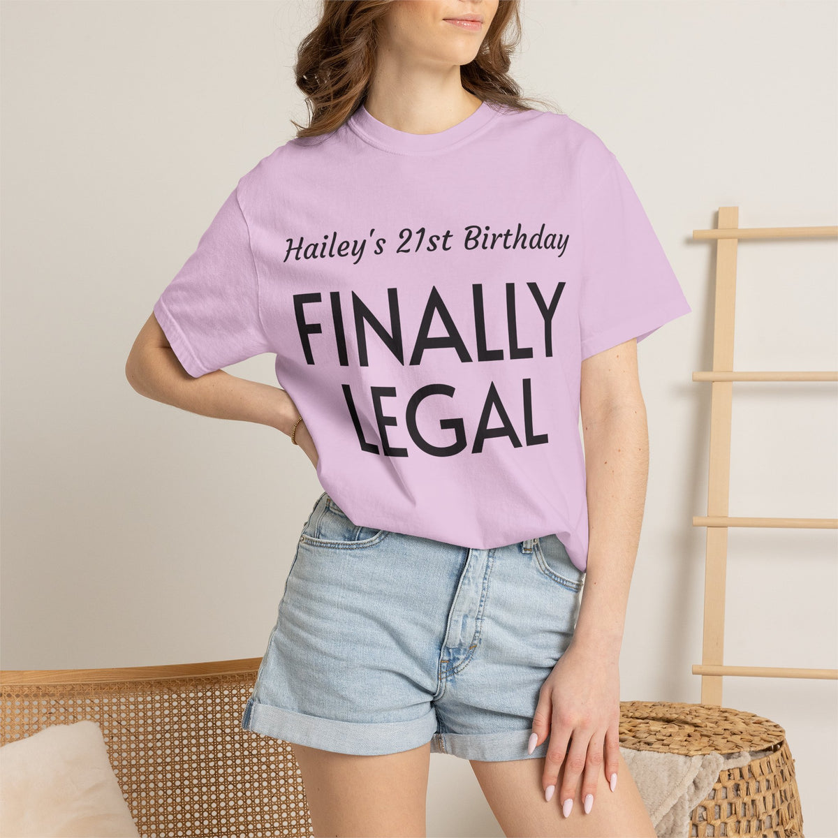 Finally Legal 21st Birthday T-Shirt — Personalized "Hailey's 21st Birthday" Celebration Tee