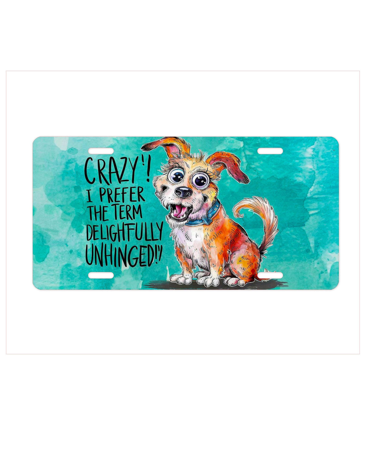 Funny Dog Lover License Plate: Whimsical Car Decor