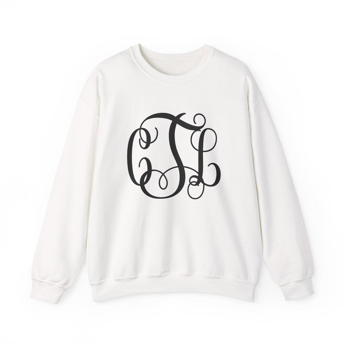 Elegant Personalized Monogram Crewneck Sweatshirt, Custom Sweatshirt, Casual Wear, Gift for Her, Cozy Fashion