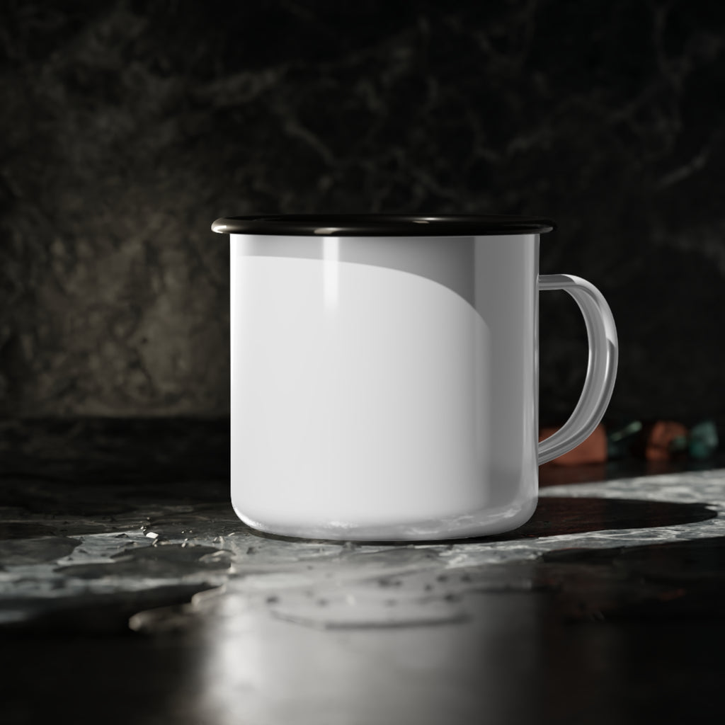 Brewed for the Outdoors Enamel Mug | Camper Mountain Coffee Camp Cup